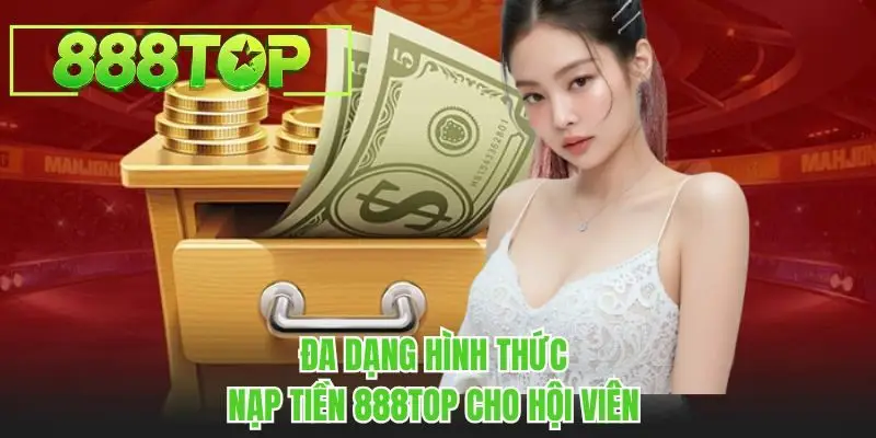 Đa dạng hình thức nạp tiền 888TOP cho hội viên 