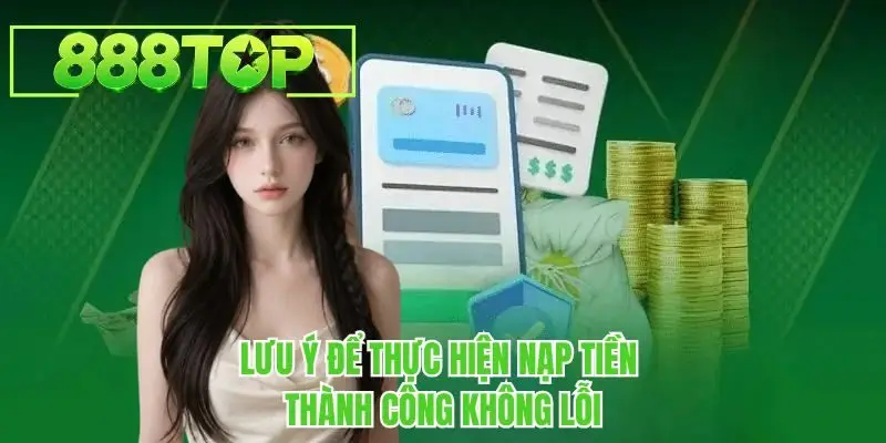 Lưu ý để thực hiện nạp tiền thành công không lỗi 